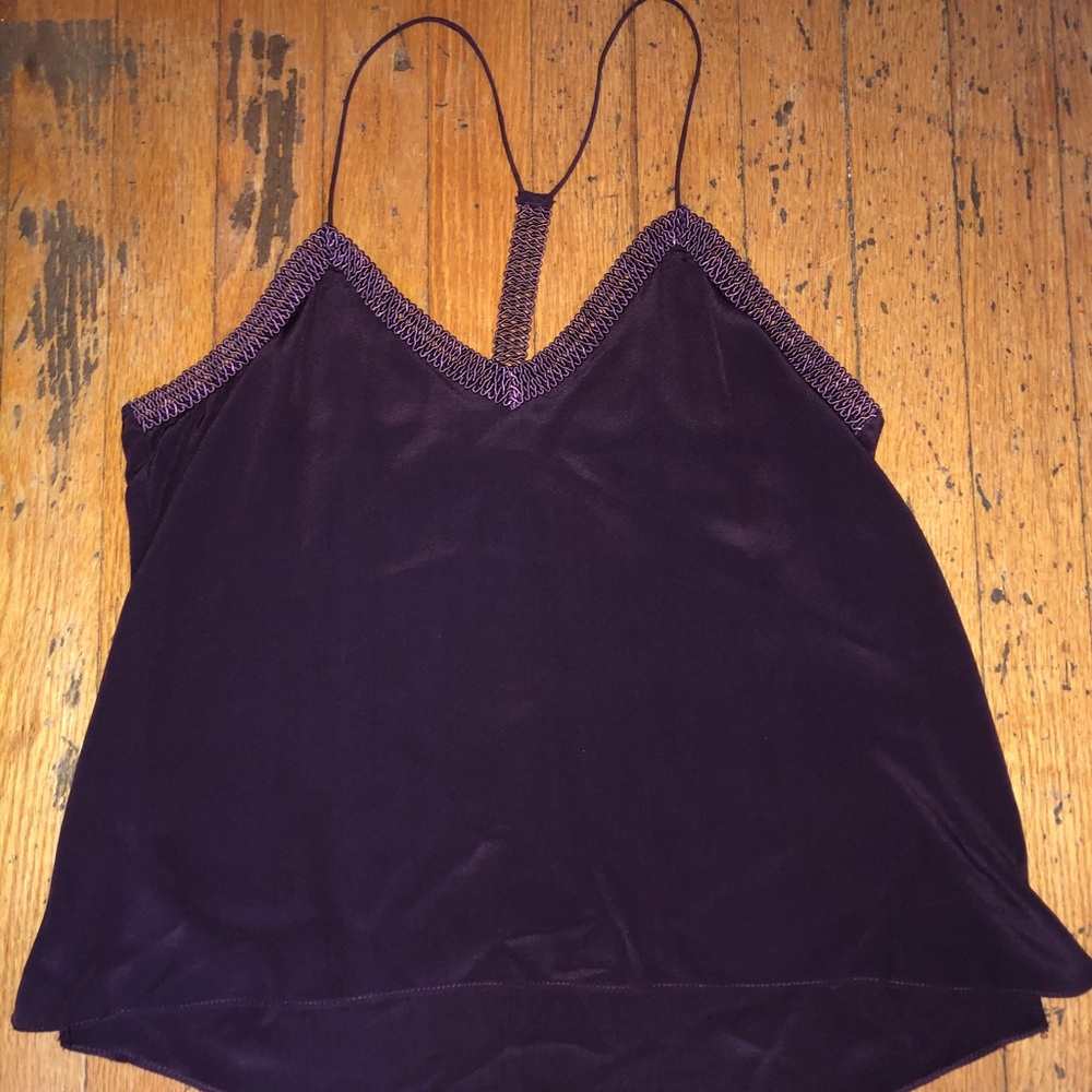 Cute upscale silk tang top